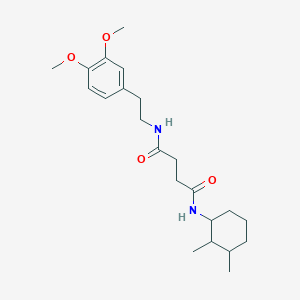 N-[2-(3,4-dimethoxyphenyl)ethyl]-N'-(2,3-dimethylcyclohexyl)butanediamide