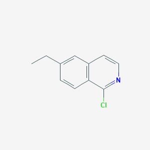 molecular formula C11H10ClN B15148616 1-Chloro-6-ethylisoquinoline 