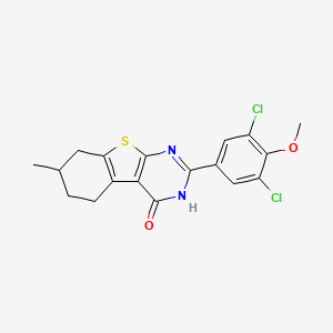 2-(3,5-dichloro-4-methoxyphenyl)-7-methyl-5,6,7,8-tetrahydro[1]benzothieno[2,3-d]pyrimidin-4(3H)-one