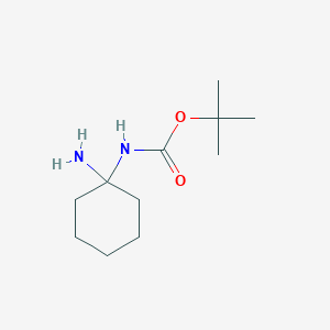 molecular formula C11H22N2O2 B15148650 1,1-Dimethylethyl N-(1-aminocyclohexyl)carbamate CAS No. 1092352-64-1