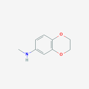 molecular formula C9H11NO2 B15148671 N-methyl-2,3-dihydro-1,4-benzodioxin-6-amine 