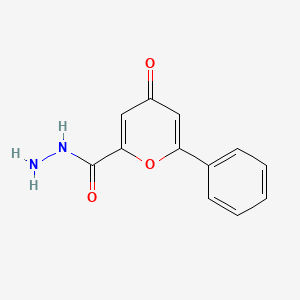 4-Oxo-6-phenyl-4h-pyran-2-carbohydrazide