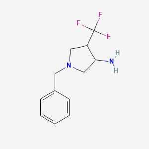 1-Benzyl-4-(trifluoromethyl)pyrrolidin-3-amine