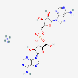 molecular formula C20H28N11O10P B1514878 Adenosine, adenylyl-(3'.5')-, ammonium salt CAS No. 21027-46-3