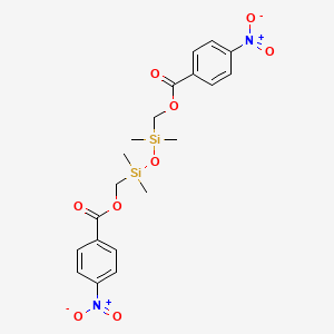 [({Dimethyl[(4-nitrobenzoyloxy)methyl]silyl}oxy)dimethylsilyl]methyl 4-nitrobenzoate