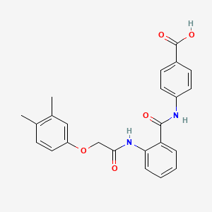 4-{[(2-{[(3,4-Dimethylphenoxy)acetyl]amino}phenyl)carbonyl]amino}benzoic acid