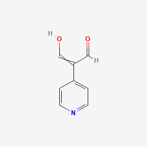 3-Hydroxy-2-(pyridin-4-yl)prop-2-enal