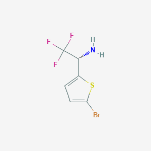 (1S)-1-(5-Bromo-2-thienyl)-2,2,2-trifluoroethylamine