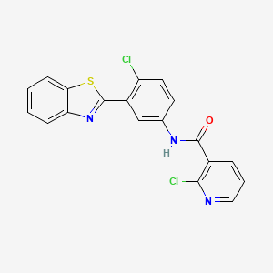 N-[3-(1,3-benzothiazol-2-yl)-4-chlorophenyl]-2-chloropyridine-3-carboxamide