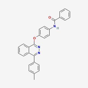 N-(4-{[4-(4-methylphenyl)phthalazin-1-yl]oxy}phenyl)benzamide