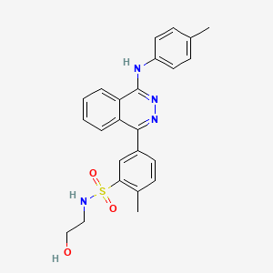 N-(2-hydroxyethyl)-2-methyl-5-{4-[(4-methylphenyl)amino]phthalazin-1-yl}benzenesulfonamide