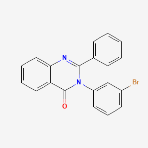 molecular formula C20H13BrN2O B15148905 3-(3-Bromophenyl)-2-phenylquinazolin-4-one 