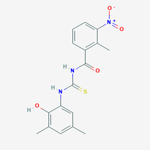 N-[(2-hydroxy-3,5-dimethylphenyl)carbamothioyl]-2-methyl-3-nitrobenzamide