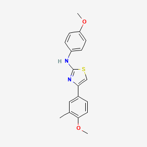 4-(4-methoxy-3-methylphenyl)-N-(4-methoxyphenyl)-1,3-thiazol-2-amine