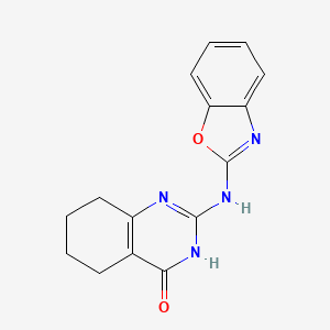 molecular formula C15H14N4O2 B15148950 2-(1,3-benzoxazol-2-ylamino)-5,6,7,8-tetrahydroquinazolin-4(1H)-one 