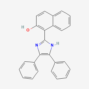 molecular formula C25H18N2O B15148965 1-(4,5-diphenyl-1H-imidazol-2-yl)naphthalen-2-ol CAS No. 1749-77-5