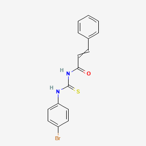 2-Propenamide, N-[[(4-bromophenyl)amino]thioxomethyl]-3-phenyl-