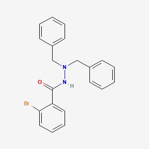 molecular formula C21H19BrN2O B15149008 N',N'-dibenzyl-2-bromobenzohydrazide 