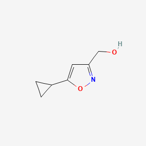 molecular formula C7H9NO2 B1514902 （5-环丙基-3-异恶唑基）甲醇 CAS No. 1060817-48-2