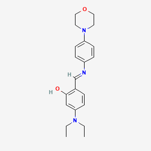 5-(diethylamino)-2-[(E)-{[4-(morpholin-4-yl)phenyl]imino}methyl]phenol