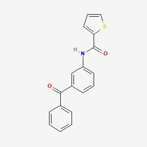 N-(3-benzoylphenyl)thiophene-2-carboxamide