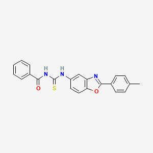 N-{[2-(4-methylphenyl)-1,3-benzoxazol-5-yl]carbamothioyl}benzamide