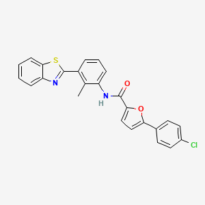 N-[3-(1,3-benzothiazol-2-yl)-2-methylphenyl]-5-(4-chlorophenyl)furan-2-carboxamide