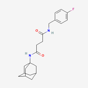 N-(4-fluorobenzyl)-N'-(tricyclo[3.3.1.1~3,7~]dec-1-yl)butanediamide