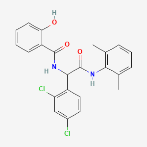 N-{1-(2,4-dichlorophenyl)-2-[(2,6-dimethylphenyl)amino]-2-oxoethyl}-2-hydroxybenzamide