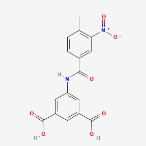 5-{[(4-Methyl-3-nitrophenyl)carbonyl]amino}benzene-1,3-dicarboxylic acid