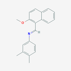 N-[(E)-(2-methoxynaphthalen-1-yl)methylidene]-3,4-dimethylaniline