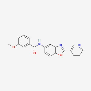 molecular formula C20H15N3O3 B15149203 3-methoxy-N-[2-(pyridin-3-yl)-1,3-benzoxazol-5-yl]benzamide 