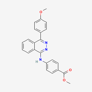 molecular formula C23H19N3O3 B15149256 Methyl 4-{[4-(4-methoxyphenyl)phthalazin-1-yl]amino}benzoate 