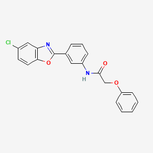 N-[3-(5-chloro-1,3-benzoxazol-2-yl)phenyl]-2-phenoxyacetamide