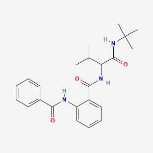 N-[1-(tert-butylamino)-3-methyl-1-oxobutan-2-yl]-2-[(phenylcarbonyl)amino]benzamide