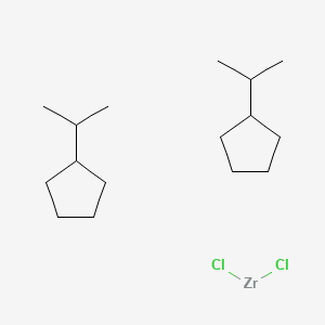 molecular formula C16H32Cl2Zr B15149307 Dichlorozirconium;propan-2-ylcyclopentane 