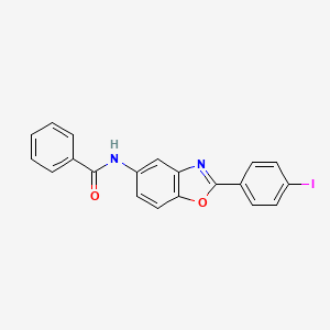 molecular formula C20H13IN2O2 B15149314 N-[2-(4-Iodophenyl)-1,3-benzoxazol-5-yl]benzamide 