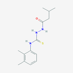 N-(2,3-dimethylphenyl)-2-(3-methylbutanoyl)hydrazinecarbothioamide