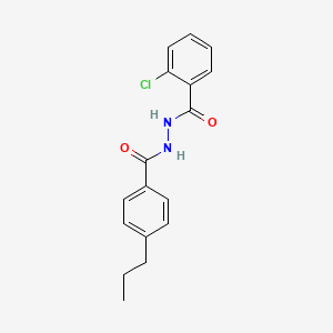 2-chloro-N'-(4-propylbenzoyl)benzohydrazide