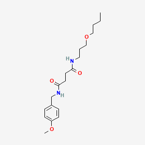 N-(3-butoxypropyl)-N'-(4-methoxybenzyl)butanediamide