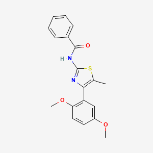 N-[4-(2,5-dimethoxyphenyl)-5-methyl-1,3-thiazol-2-yl]benzamide