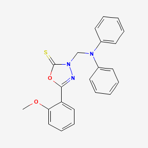 3-[(diphenylamino)methyl]-5-(2-methoxyphenyl)-1,3,4-oxadiazole-2(3H)-thione