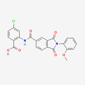 4-chloro-2-({[2-(2-methoxyphenyl)-1,3-dioxo-2,3-dihydro-1H-isoindol-5-yl]carbonyl}amino)benzoic acid