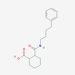 2-[(4-Phenylbutyl)carbamoyl]cyclohexanecarboxylic acid