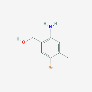 molecular formula C8H10BrNO B15149477 (2-Amino-5-bromo-4-methylphenyl)methanol 