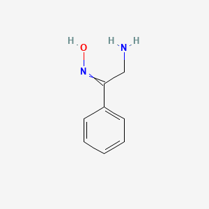 molecular formula C8H10N2O B15149492 2-Amino-1-phenylethanone oxime 