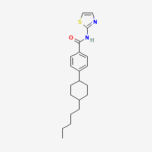 molecular formula C21H28N2OS B15149511 4-(4-pentylcyclohexyl)-N-(1,3-thiazol-2-yl)benzamide 