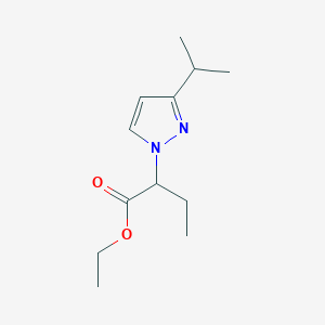 ethyl 2-[3-(propan-2-yl)-1H-pyrazol-1-yl]butanoate