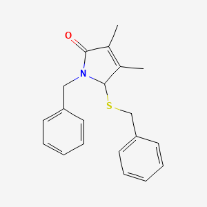 1-benzyl-5-(benzylsulfanyl)-3,4-dimethyl-1,5-dihydro-2H-pyrrol-2-one