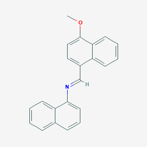 N-[(E)-(4-methoxynaphthalen-1-yl)methylidene]naphthalen-1-amine